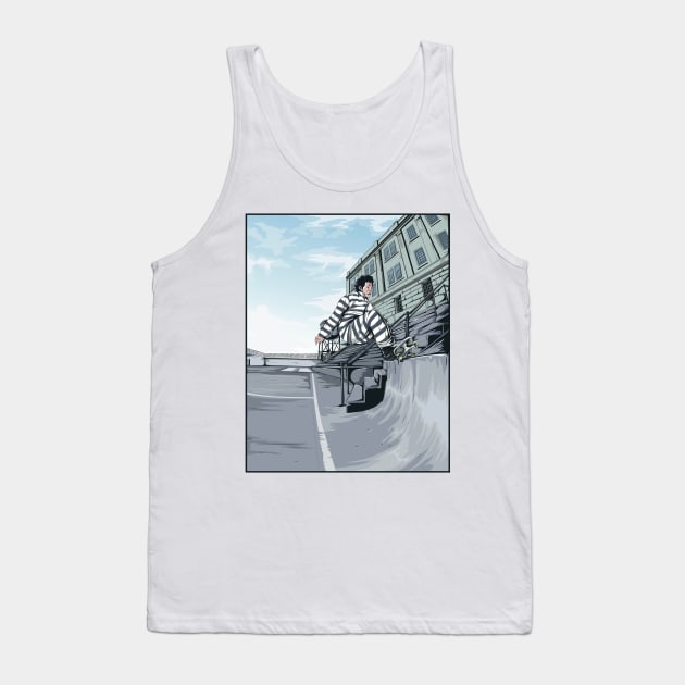 Gonz at Alcatraz Tank Top by navitronic